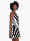 Double Tunnel - Black/White A-Line Dress