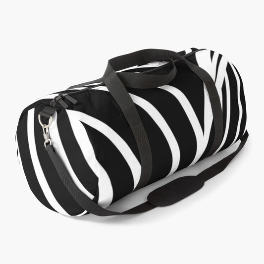 Double Tunnel - Black/White Duffle Bag