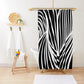 Double Tunnel - Black/White Shower Curtain