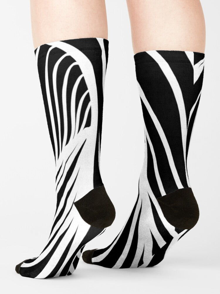 Double Tunnel - Black/White Socks