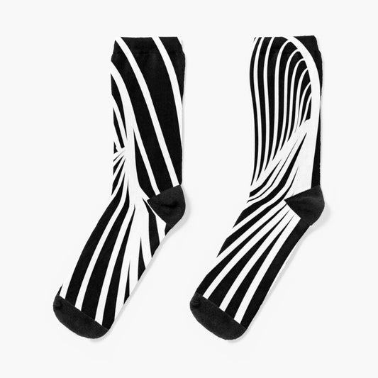 Double Tunnel - Black/White Socks